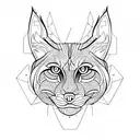 Lynx tattoo design idea