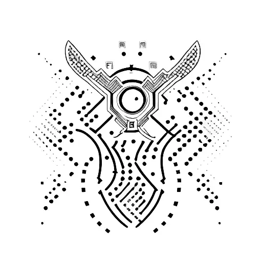 Radins name in binary code tattoo design idea