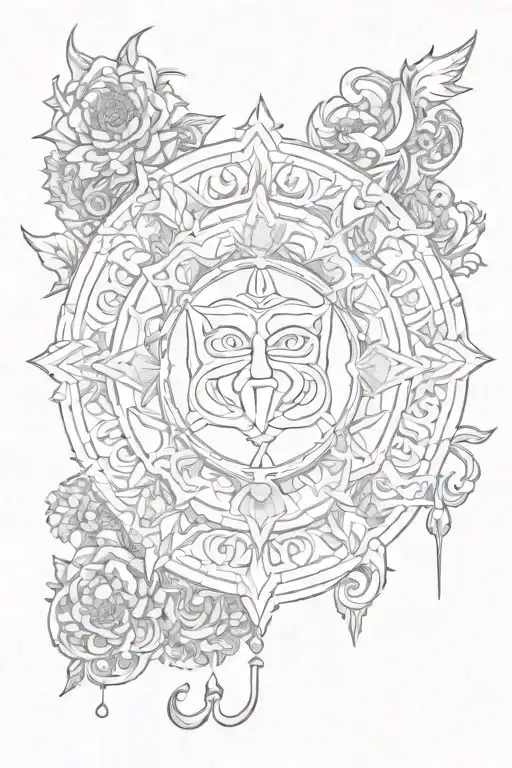 karma dharma moksha tattoo design idea
