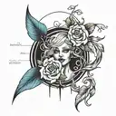 birth flow chart tattoo design idea