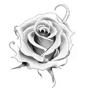 goat roses  tattoo design idea