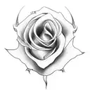 goat roses  tattoo design idea