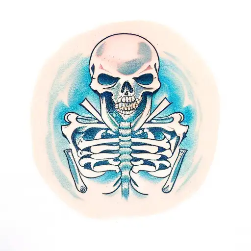 We're only human, we're flesh and bone Fighting wars within, we're only human We're flesh and bone, lonely skeletons tattoo design idea