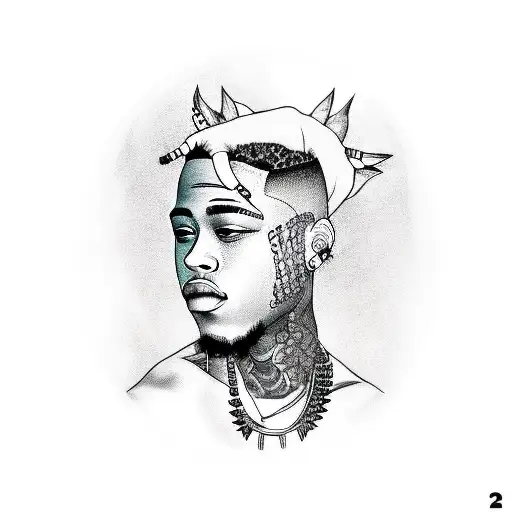 xxxtentacion  tattoo design idea