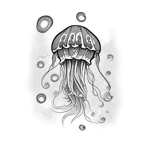 Jellyfish tattoo design idea