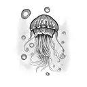 Jellyfish tattoo design idea