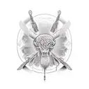 stoicism and strength tattoo design idea