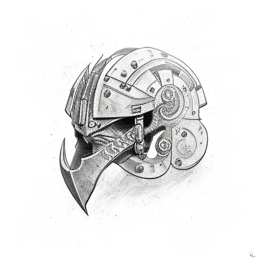 berserker armour  tattoo design idea