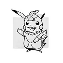 Pikachu in Oogie Boogie hoodie tattoo design idea