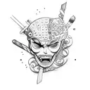 zoro tattoo design idea