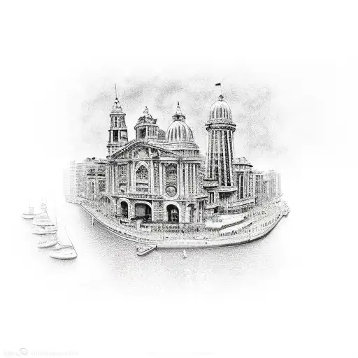 valparaiso city, Chile tattoo design idea