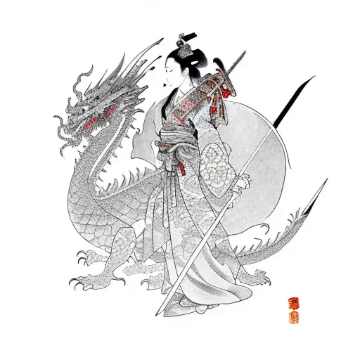 Share more than 65 dragon and sword tattoo best  ineteachers