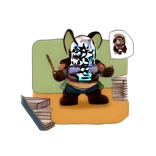 mandalorian dwarf tattoo design idea