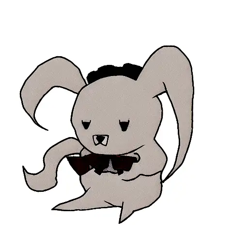 Ghostface with stuffed animal tattoo design idea