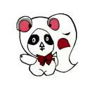 Ghostface with stuffed animal tattoo design idea