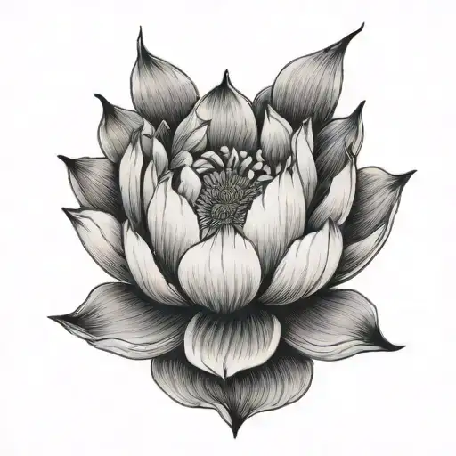 lotus flower with the quote "Don't Let Anyone Else Define Your Worth" tattoo design idea