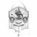 number 23 with initials JJM tattoo design idea