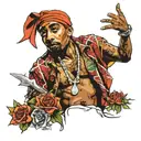 Tupac shakur tattoo design idea