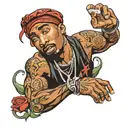Tupac shakur tattoo design idea