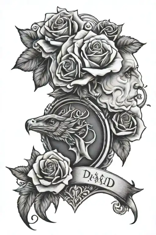 memorial tattoo for dad tattoo design idea