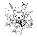 Scubs diving tattoo design idea