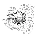 Scubs diving tattoo design idea