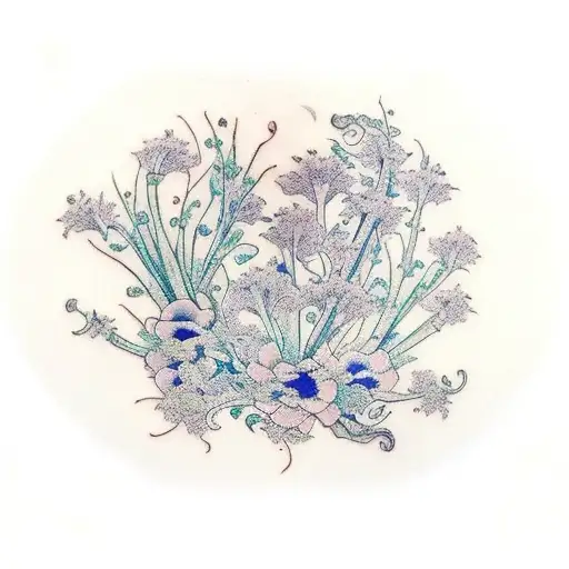vervain (verbana) tattoo design idea