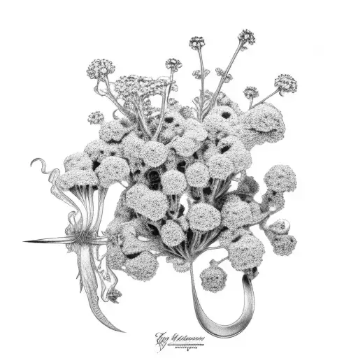 vervain (verbana) tattoo design idea