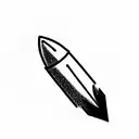 medium rocket tattoo design idea