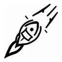 medium rocket tattoo design idea