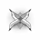 normal karma boomerang tattoo design idea