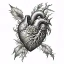 The world felt cold and empty without his mother's warm embrace, a gaping hole left in his heart where her love used to  tattoo design idea