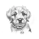 bluey dog mom tattoo design idea