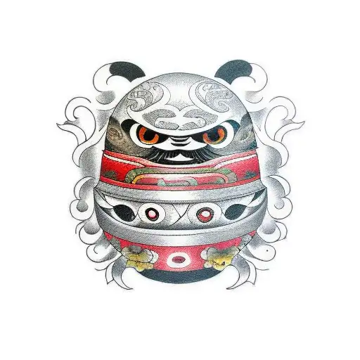 daruma tattoo design idea