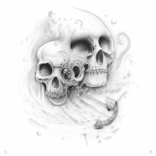 learning to live in the moment under the rain in the Netherlands; blessed by God tattoo design idea
