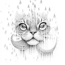 learning to live in the moment under the rain in the Netherlands; blessed by God tattoo design idea
