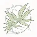 marijuana joint tattoo design idea