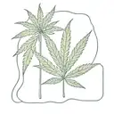 marijuana joint tattoo design idea