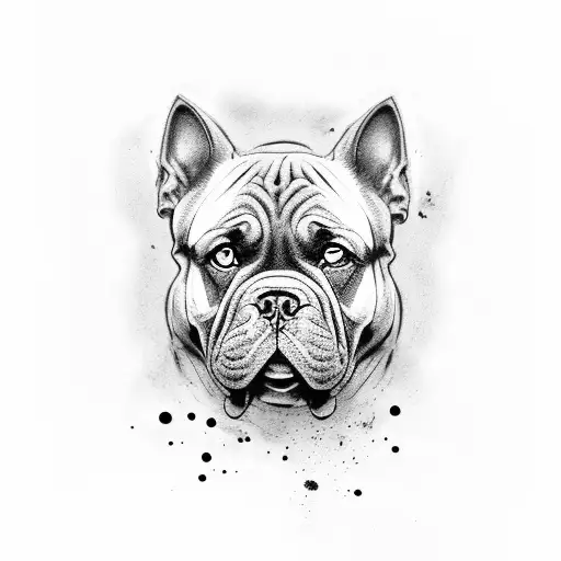 cane corso tattoo design idea