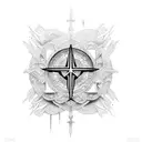 holy trinity tattoo design idea