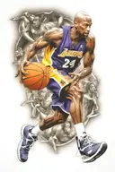 kobe braynt basketball tatto for leg tattoo design idea