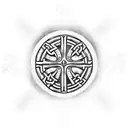 celtic cross with the campbell of argyll crest as the circle part, include thistles in the design s tattoo design idea