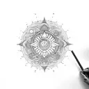 root chakra tattoo design idea