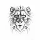 mufasa clouds tattoo design idea