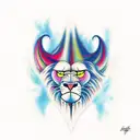 mufasa clouds tattoo design idea