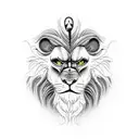 mufasa clouds tattoo design idea