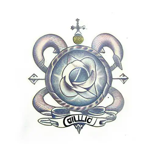 my children, Guilherme and Rita tattoo design idea