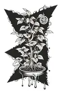 money tree tattoo design idea