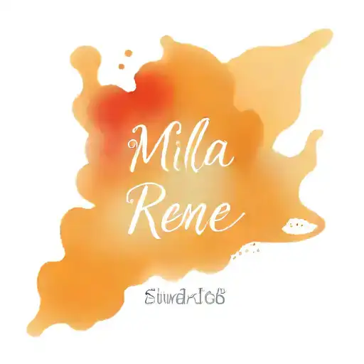 Mila Renee spelled with watercolor tattoo tattoo design idea