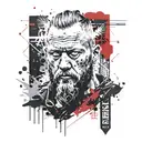 Ragnar Lothbrok tattoo design idea